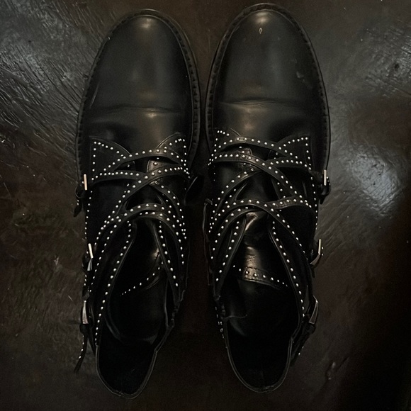 Azzedine Alaia black leather studded boots - Picture 5 of 6